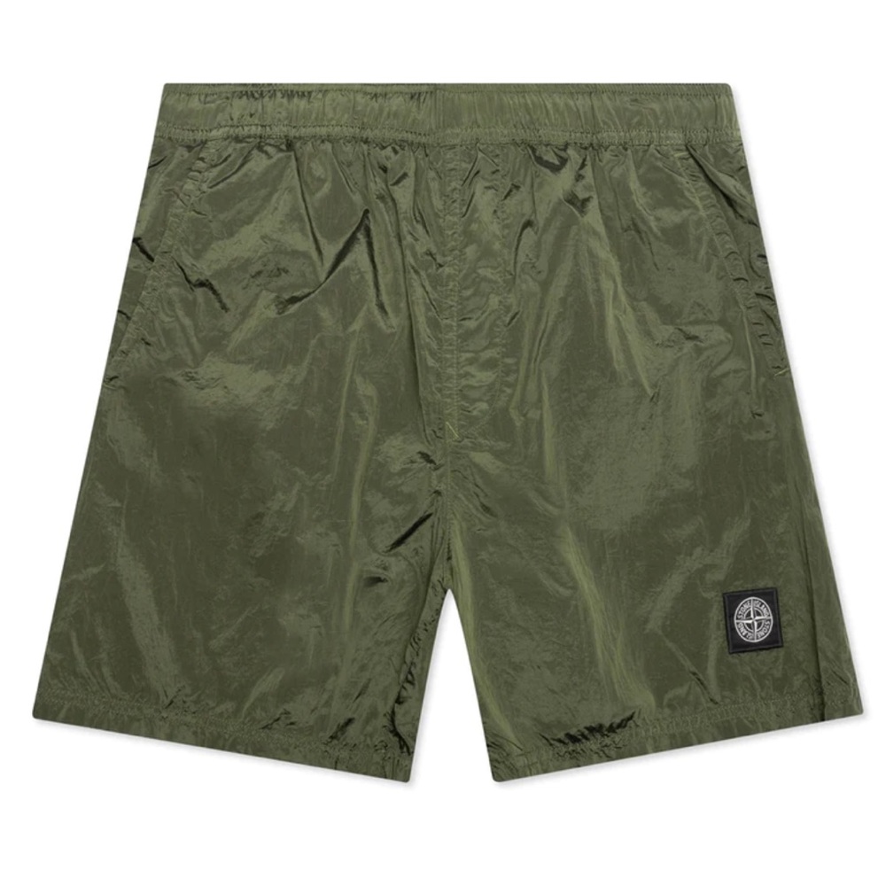 STONE ISLAND NYLON SWIMMING TRUNKS B0943 - OLIVE